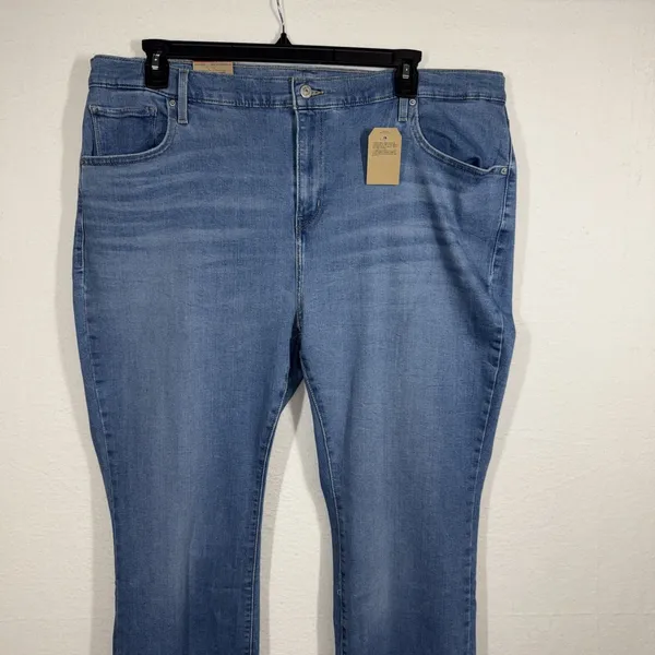 Levi's 725 Women's Bootcut Jeans Blue Plus Size 22W High Rise Hypersoft Stretchy - Image 2