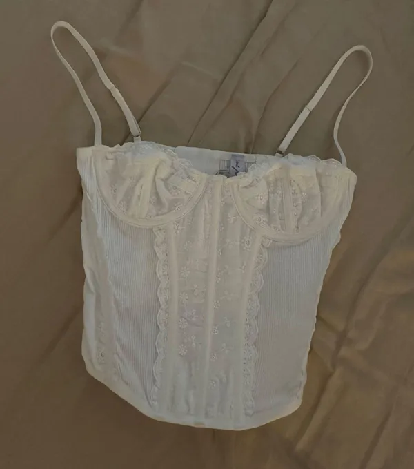 Urban Outfitters White Corset - Image 3