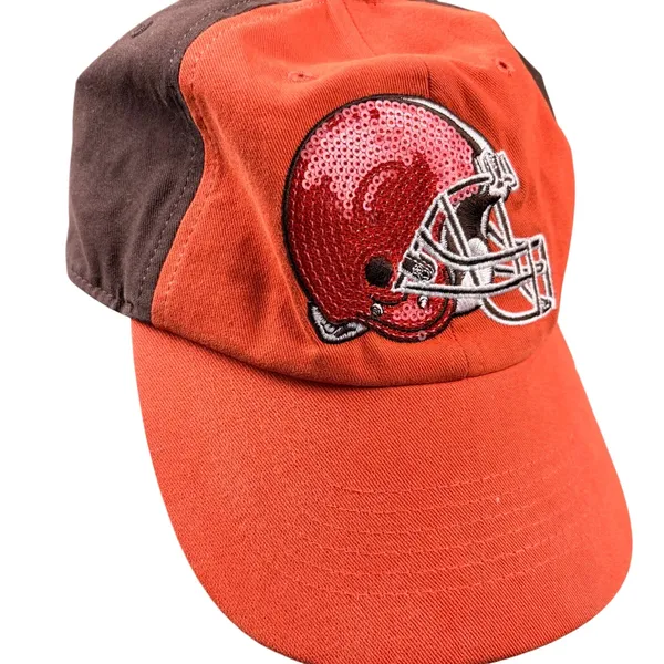 Cleveland Browns Womens Hat Sequin Sparkle Adjustable Hat '47 Fourty Seven - Image 2