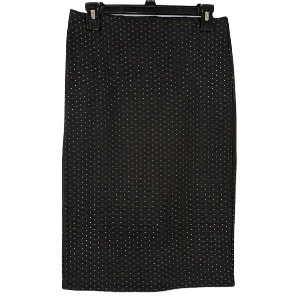 Loft Skirt Women’s Size S Black Polka Dots Pencil Casual NWT - Image 2