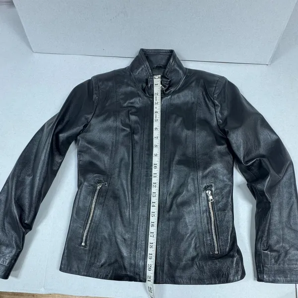 Fairytale‎ Leather Mallorca Genuine Leather Black Jacket. Size M. - Image 11