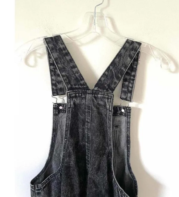 Wild Fable Raw Hem Jumper Skirt Black Gray Size Small - Image 6