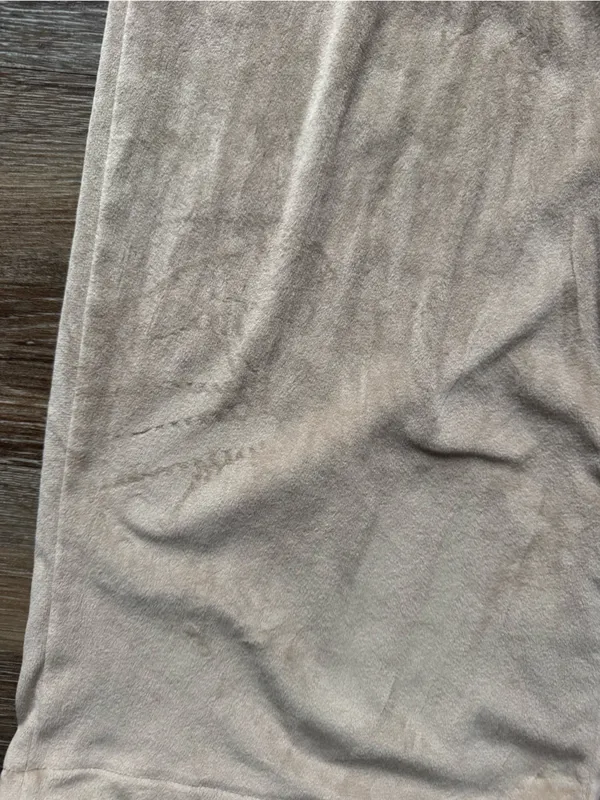 Skims Tan Velour Wide Leg Lounge Pants S - Image 3