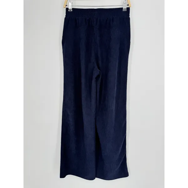 Halara Corduroy Wide Leg Pants Medium‎ Tall Navy Blue Casual Loungewear Cozy - Image 7
