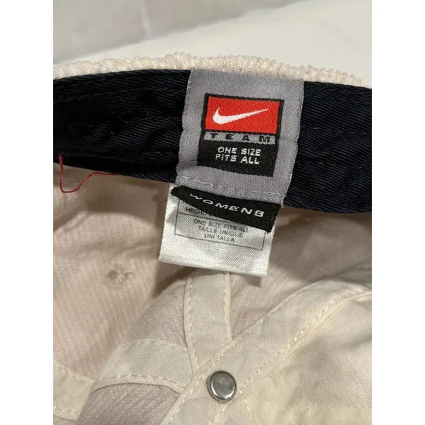 Nike Georgia Bulldogs Team Hat Cap Womens Corduroy Cream Tan Beige Adjustable - Image 7