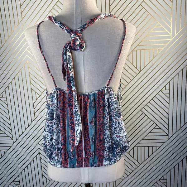 Free People‎ Floral Paisley Knot Halter Top - Image 7