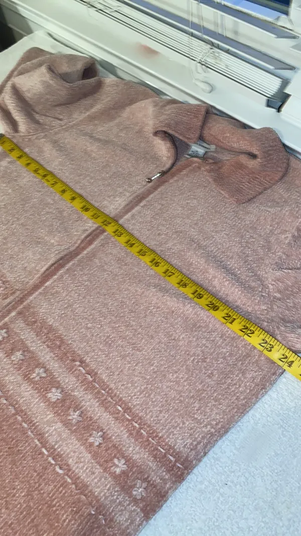 cardigan zip front long sleeve fold down collar size XLarge - Image 5