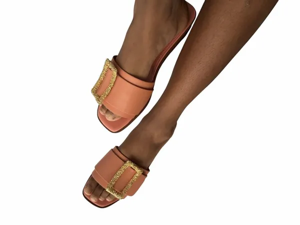 Sam Edelman Rose Pink Slip on Leather Sandals (Size 8.5M) - Image 3