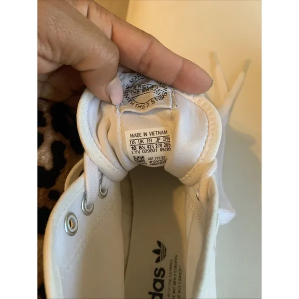 IOB Adidas Nizza Platform Women Size 10 White Canvas #FY2782 - Image 6