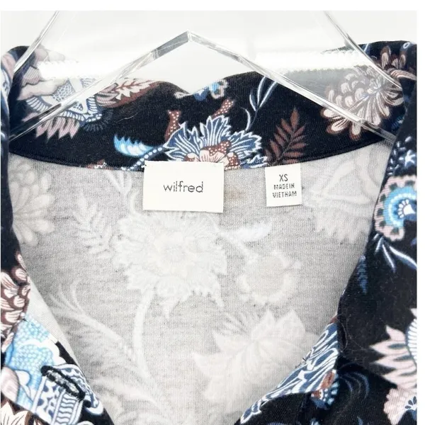 Aritzia‎ Wilfred Floral Stretch Top Women's Size XS French Girl Style - Image 7