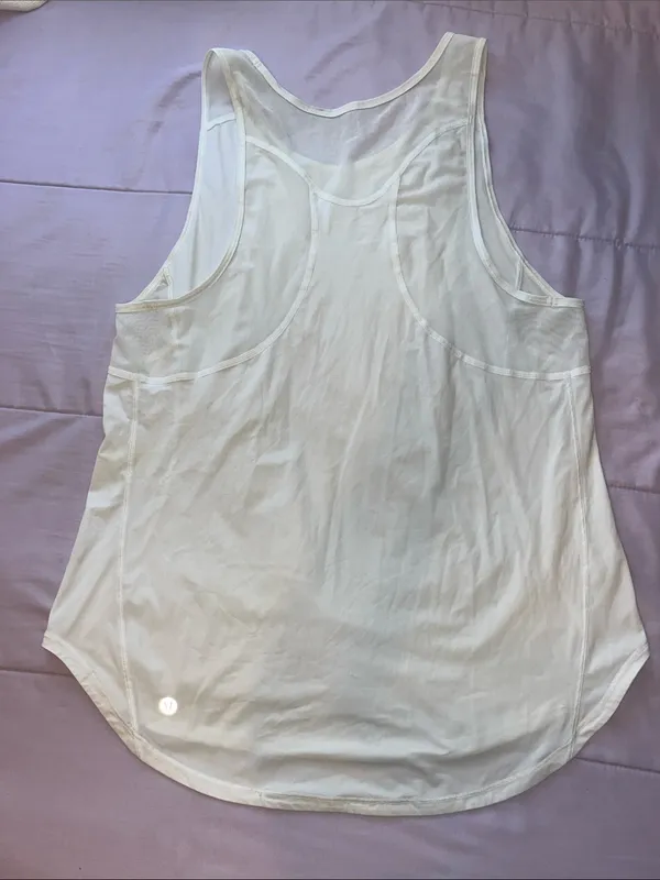 lululemon athletica White Scoop-Back Performance Tank - Image 2