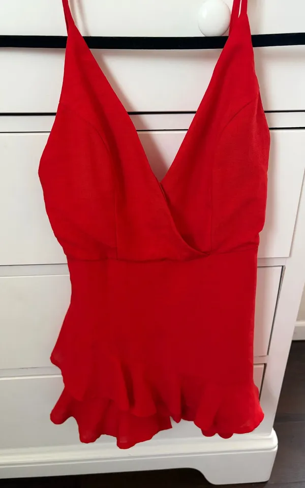 Ruffle Romper Red Size XS - Image 2