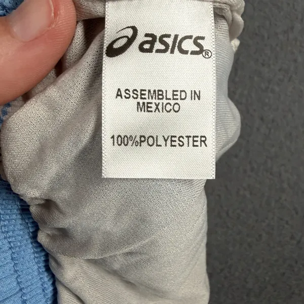 Asics Medley 1/2 Split Running Shorts Womens Medium Blue Drawstring Liner - Image 5