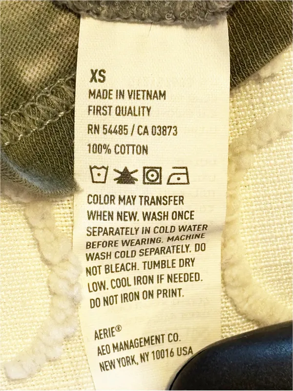 Aerie‎ tie-dye cropped t-shirt with drawstring side-tie detail size XS - Image 6