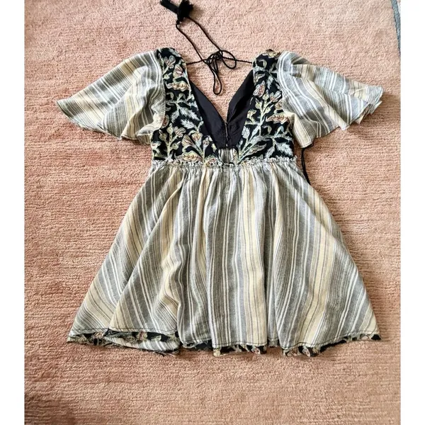Free People Boho Mini Dress XS - Image 9