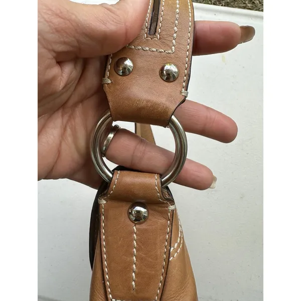 VTG Y2K Coach 10578 British Tan Soho Buckle Flap Cowhide Leather Shoulder Bag - Image 5