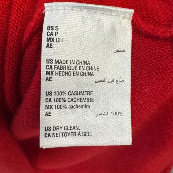 Charter Club Luxury Red 100% Cashmere Crew Neck Sweater Pullover Small Knit‎ - Image 7