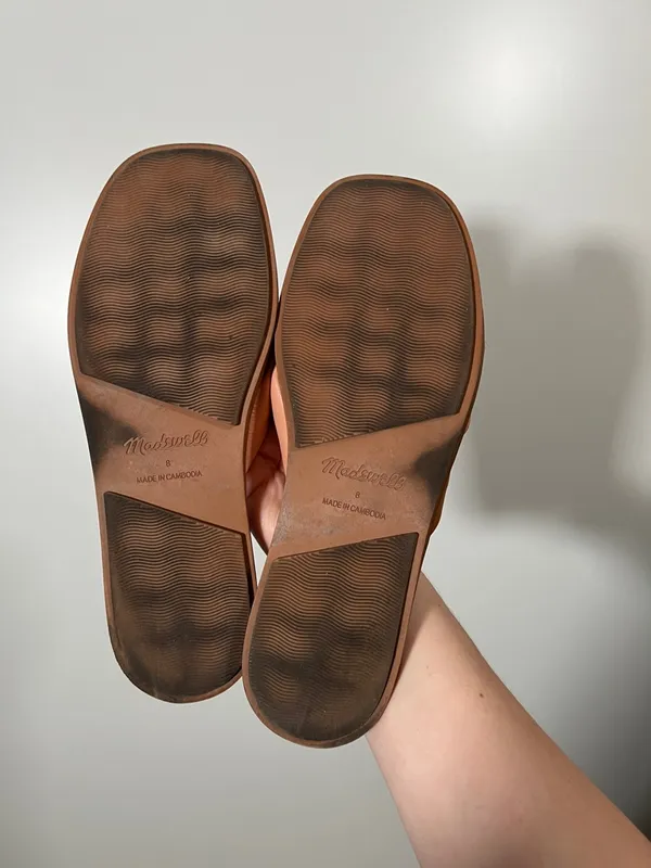 Madewell Jayna Braided Slide Sandals in Washed Mauve Size 8 - Image 4