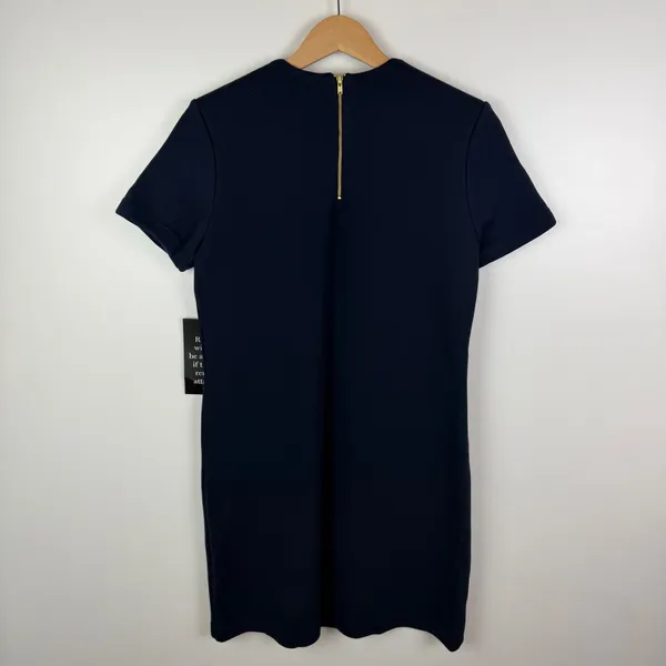 NWT Tuckernuck Francoise Dress Small Navy Knit Shift Old Money‎ Preppy Classic - Image 5