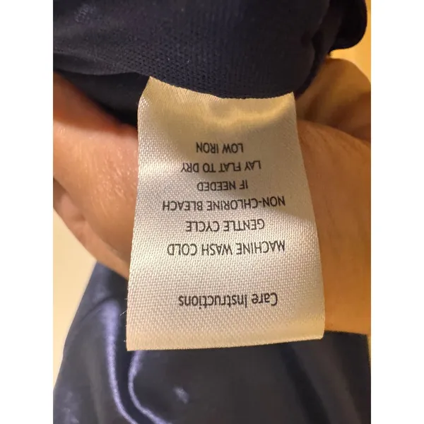 Honey and Rosie Navy Blue Satin Sweetheart Neck Side Slit Maxi Formal Gown Small - Image 6