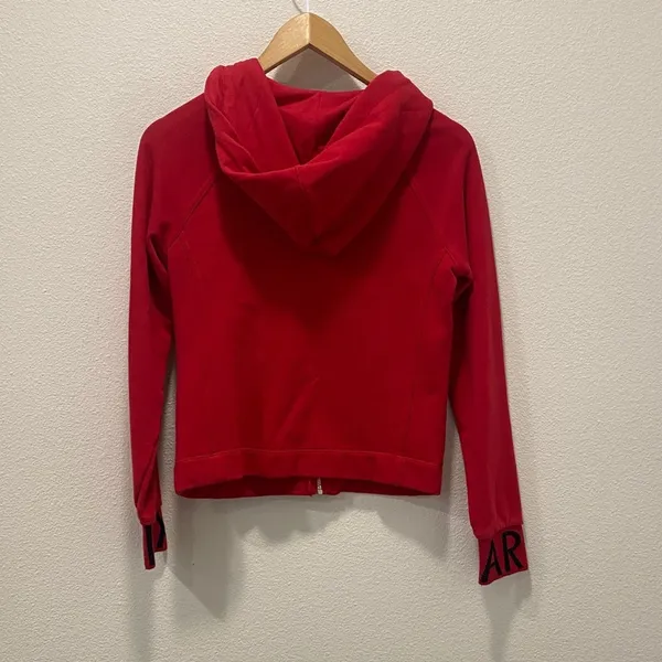 Armani Exchange Vibrant Red Bomber Hoodie - Medium - Image 11