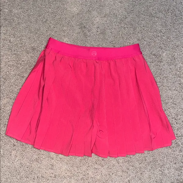 Lululemon‎ High-Rise Pleated Tennis Skirt Skort Pink Cherry Mist 4 - Image 6