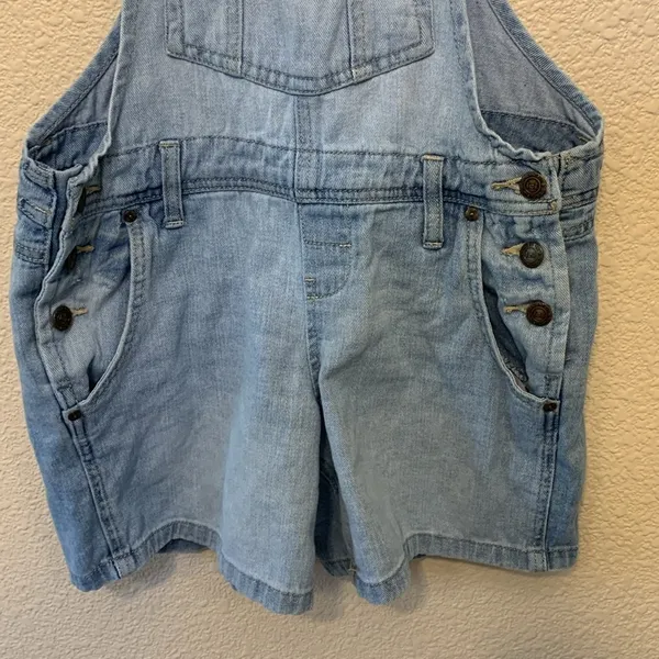 Lei denim short overalls sz S y2k 90s light wash casual western cowgirlcore long - Image 4