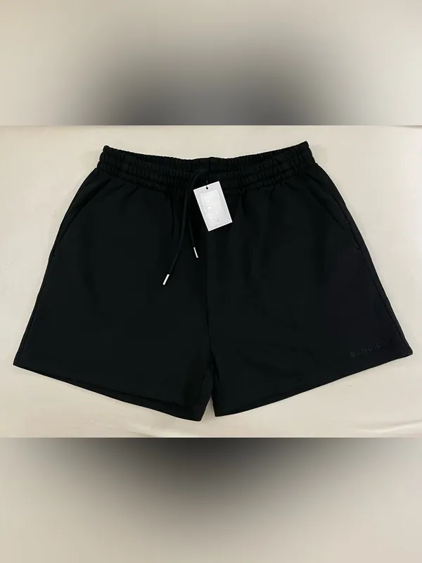 Bandier SET Black Casual Elastic Waist Short & Crewneck sweatshirt size S - Image 3