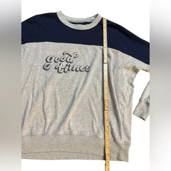 aerie Womens Happy Camper “Good Times” Sweatshirt‎ Cozy Loungewear Comfort Sz XS - Image 8