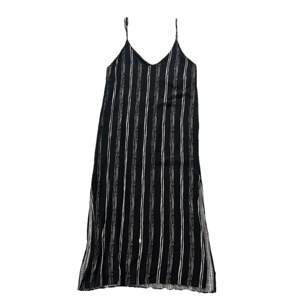 Vintage Women’s Striped Midi Slip Dress S Resortwear Vacation Minimalist Beach - Image 2