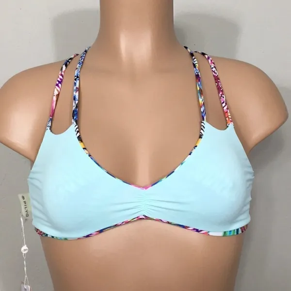 PILYQ multicolored reversible bikini set. NWT - Image 13