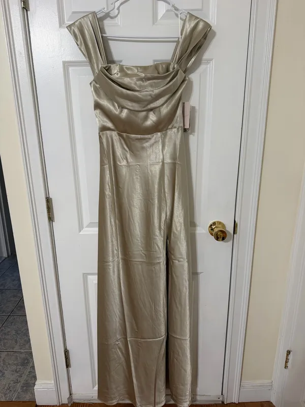 Birdy Grey Mia Dress Neutral Champagne - Image 6