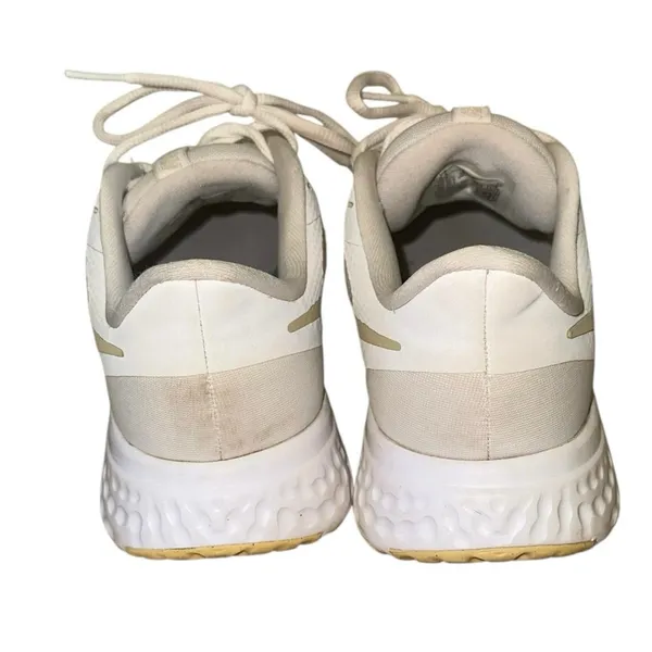 Nike Revolution Running Shoes‎ Women’s 9.5 White Athletic Sneakers - Image 5