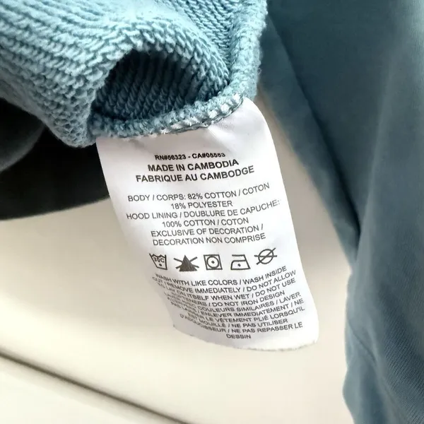 Nike Hoodie Womens Medium Light Teal NSW Center Swoosh Pull Over Fleece - Image 5