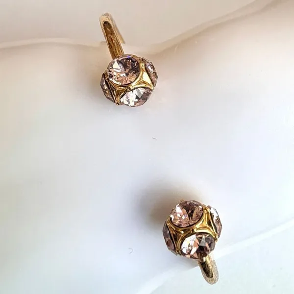 Kate Spade Gold Tone Crystal Open Cuff Bracelet - Image 4