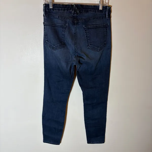 Good American Good Waist Crop Jeans Dark Wash‎ Size 6/28 - Image 4