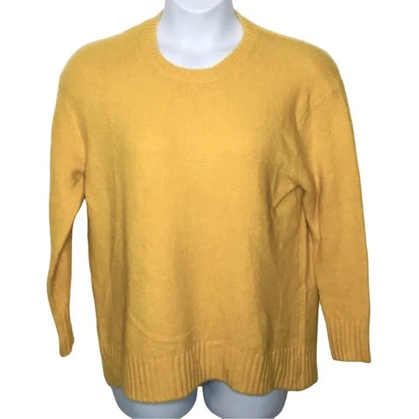 Workshop Republic Mustard Yellow Hi-Low Sweater | XL - Image 2