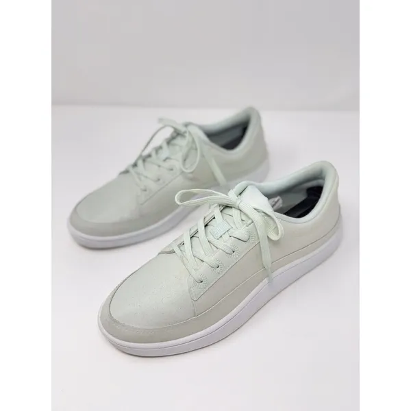 Allbirds Womens Shoes Green Leather Plant Pacer Sneaker Blizzard Sole US 10 - Image 3