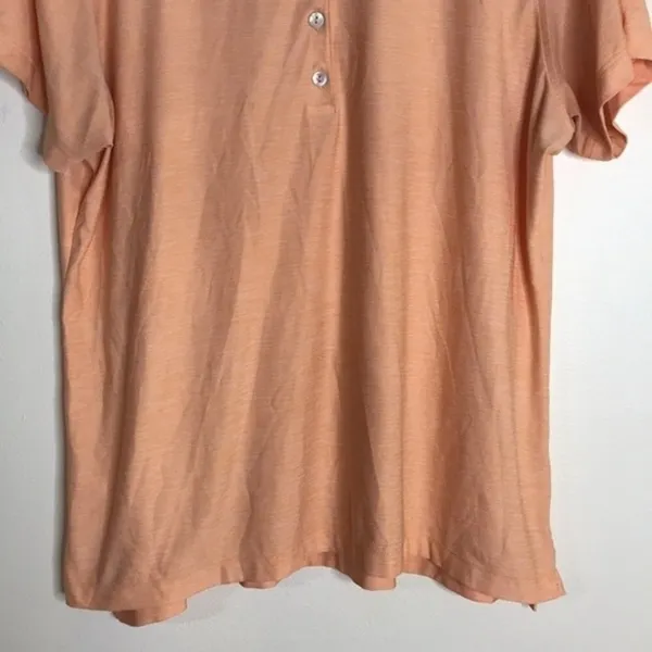 Peter Millar‎ Women's Masters Golf Polo Short Sleeve Sun Protection Peach XL - Image 4