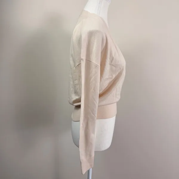 Babaton Jotham Extra Fine Merino Wool Wrap Sweater in Giselle XS NEW - Image 2