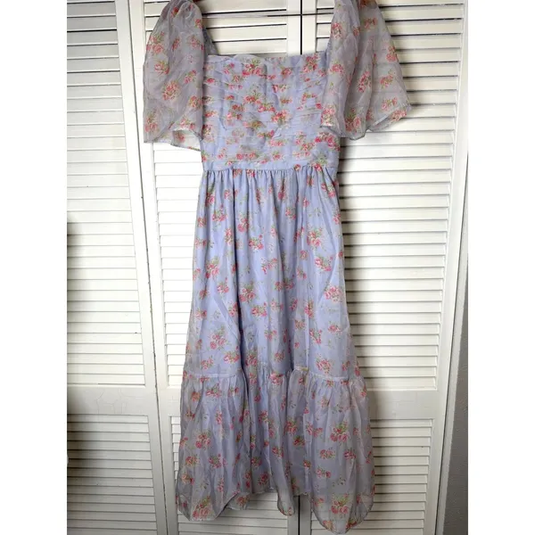 Abercrombie Emerson Angel Sleeve Midi Floral Size Small NWOT - Image 5