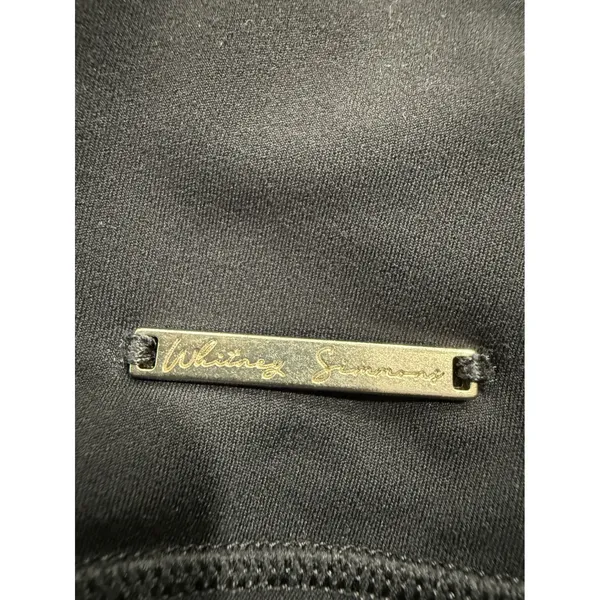 Gymshark Whitney Simmons Black High Rise Biker Shorts Gold Plate Logo Size S - Image 3