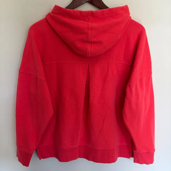 Calvin Klein Performance Womens‎ Red Embroidered Logo Hoodie Sweatshirt Medium - Image 10