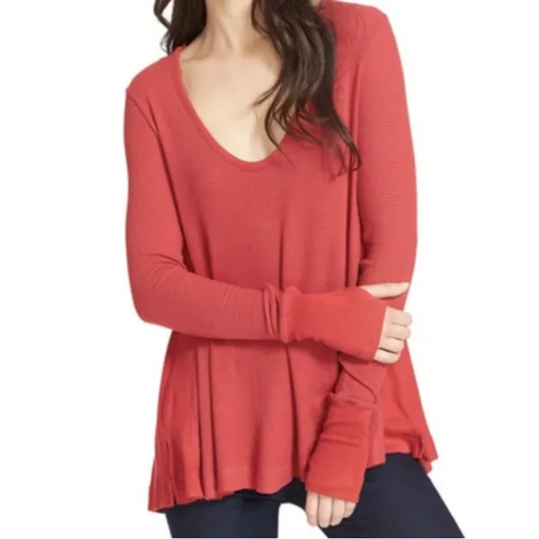 Free People Thermal long Sleeve Top Medium - Image 3
