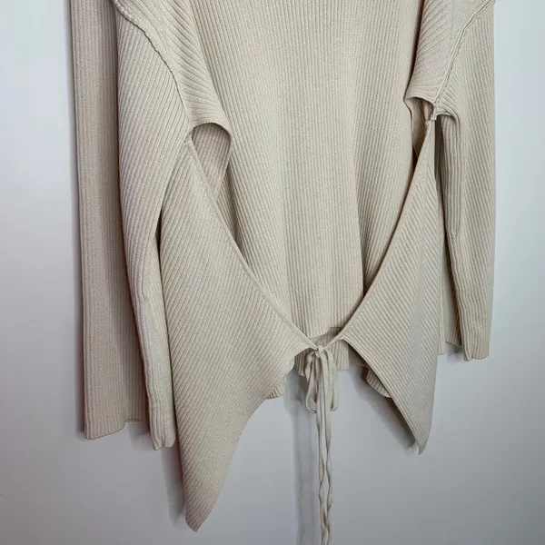 Free People FP Beach Women's Brig Tie-Front Pullover Tunic Sweater Size Small - Image 8