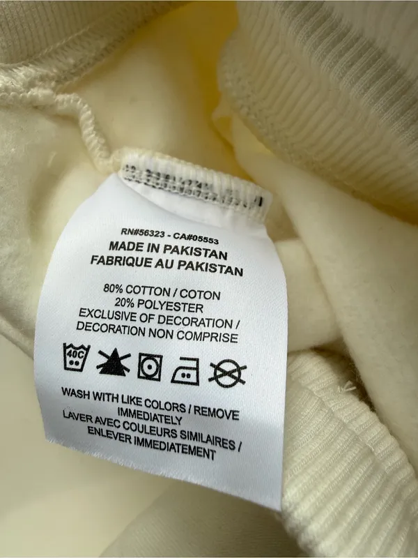 Nike Fleece Cream Sweatpants Size Medium Cream - Image 5