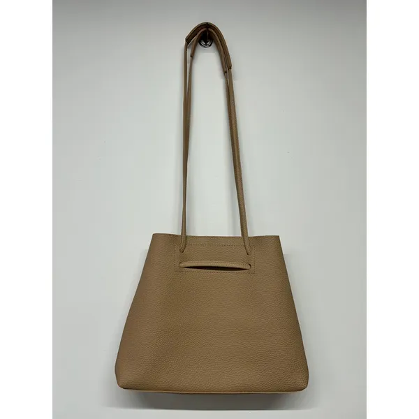 8 Other Reasons Vegan Leather Slouchy Bucket Tote Bag Taupe Neutral Minimal‎ - Image 2