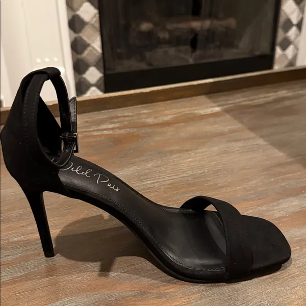 Wild Pair Bethie Black Stiletto Heels Size 9.5‎ New Ankle Strap Dress Shoes - Image 5