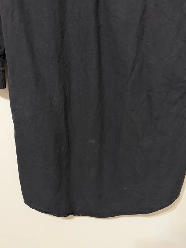Tuckernuck X Pomander Place Black Polly Pop Collar Relaxed Shirt Dress Small - Image 7