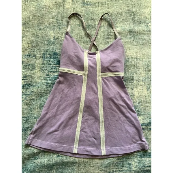 Lululemon Lavender Purple Mynah Athletic Tank Top Size 6 - Image 7